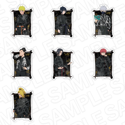 『NARUTO -ナルト- 疾風伝』ダイカットステッカー(ブラインド) ブラックコーデ ver. セット
